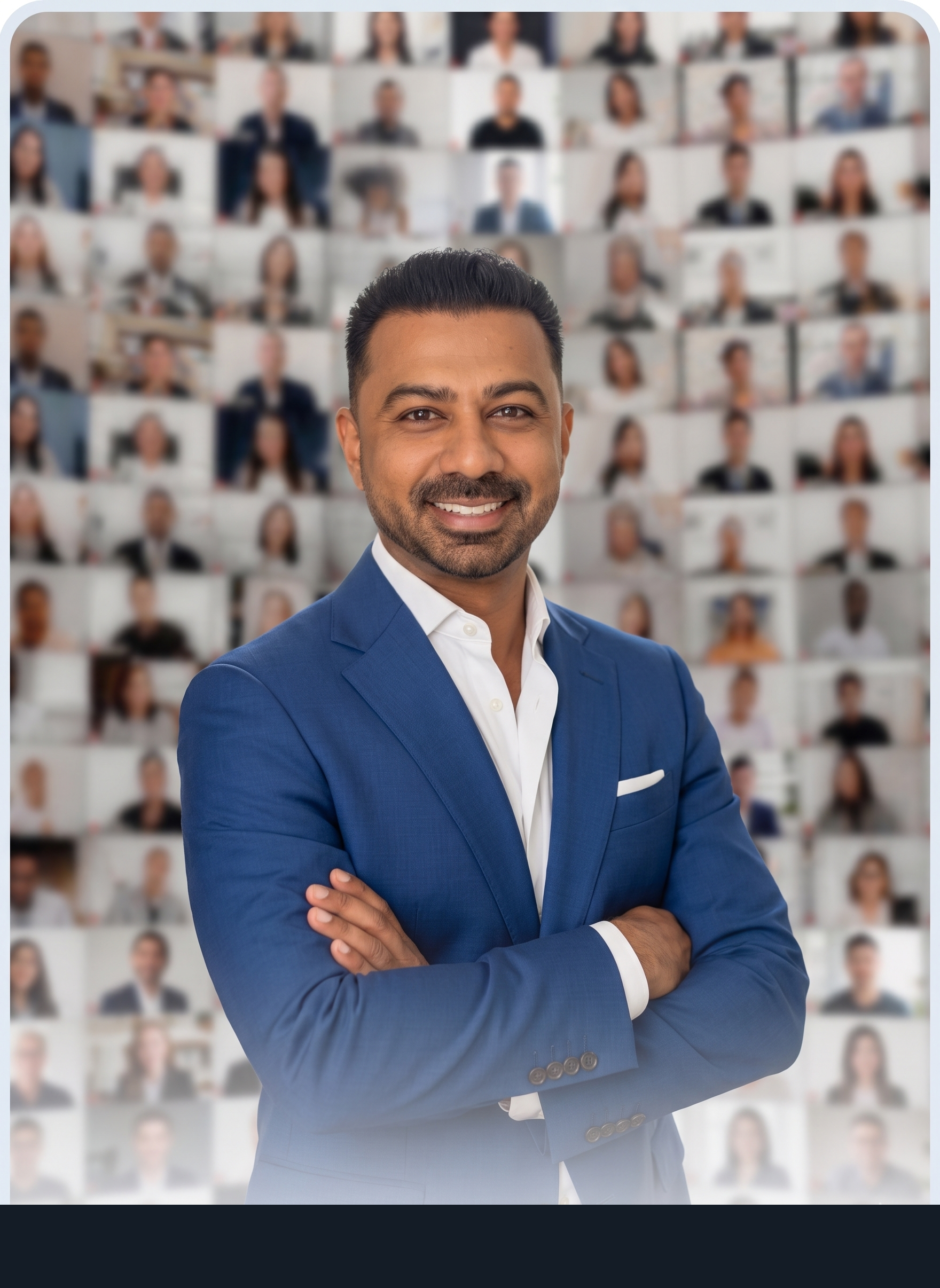 Haroon Kamal with his community of home care agency owners